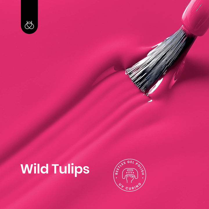 Beetles Pink Gel Nail Polish, 15ml Hot Pink Spring Summer Nail Gel Polish Soak Off UV LED Lamp Passionate series Nail Art Manicure Salon DIY Gifts for Women Girls