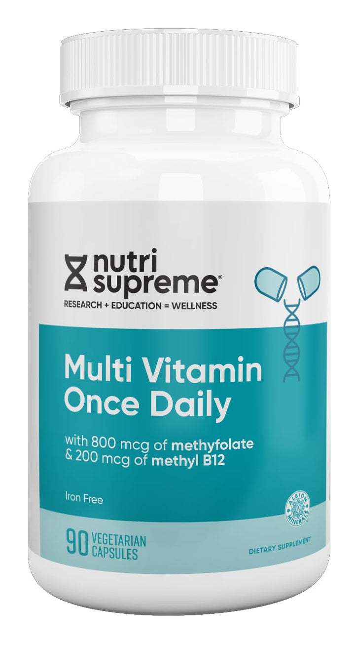 Nutri Supreme Multivitamin for Men and Women with Over 20 Vitamins and Minerals, Daily Nutritional Supplement for Immune Support, Kosher, Vegetarian, 90 Day Supply