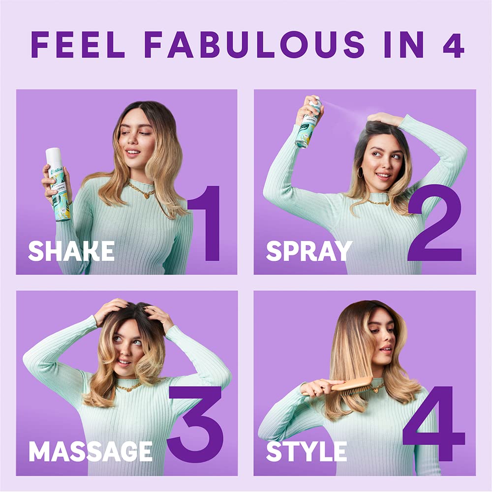 Batiste Dry Shampoo, Blush Fragrance, 3 Count