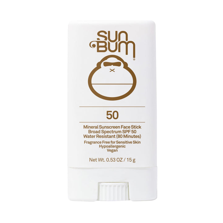 Sunscreen Face Stick, Spf 50: Sun Bum Mineral Sunscreen Face Stick, Spf 50, Broad Spectrum Uva/Uvb Protection, Hypoallergenic, Paraben Free, Gluten Free, Vegan, 1 Count