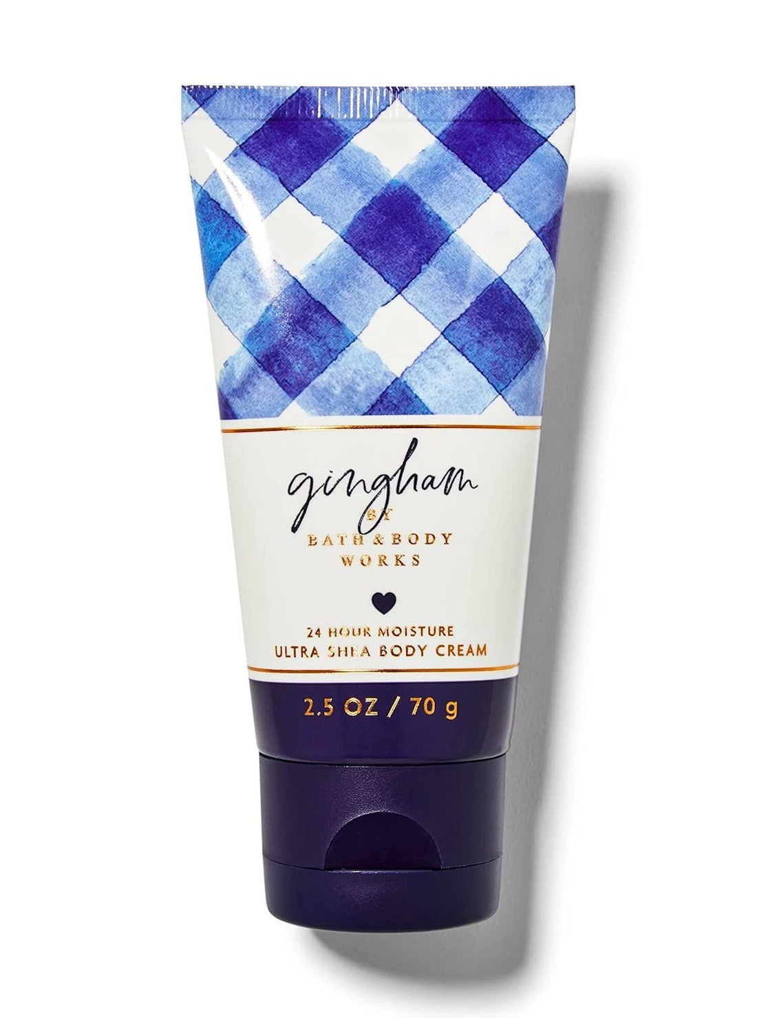 Bath and Body Works Travel Size Body Care - 2.5 Oz 24 Hour Moisture Body Cream (Gingham)
