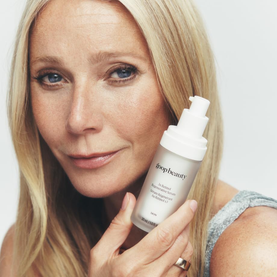 goop Beauty 3x Retinol Regenerative Serum | Face Serum to Reduce the Look of Deep Wrinkles, Pores, & Texture | Granactive Retinoid, Encapsulated Retinal, & Encapsulated Retinol | 1 fl oz