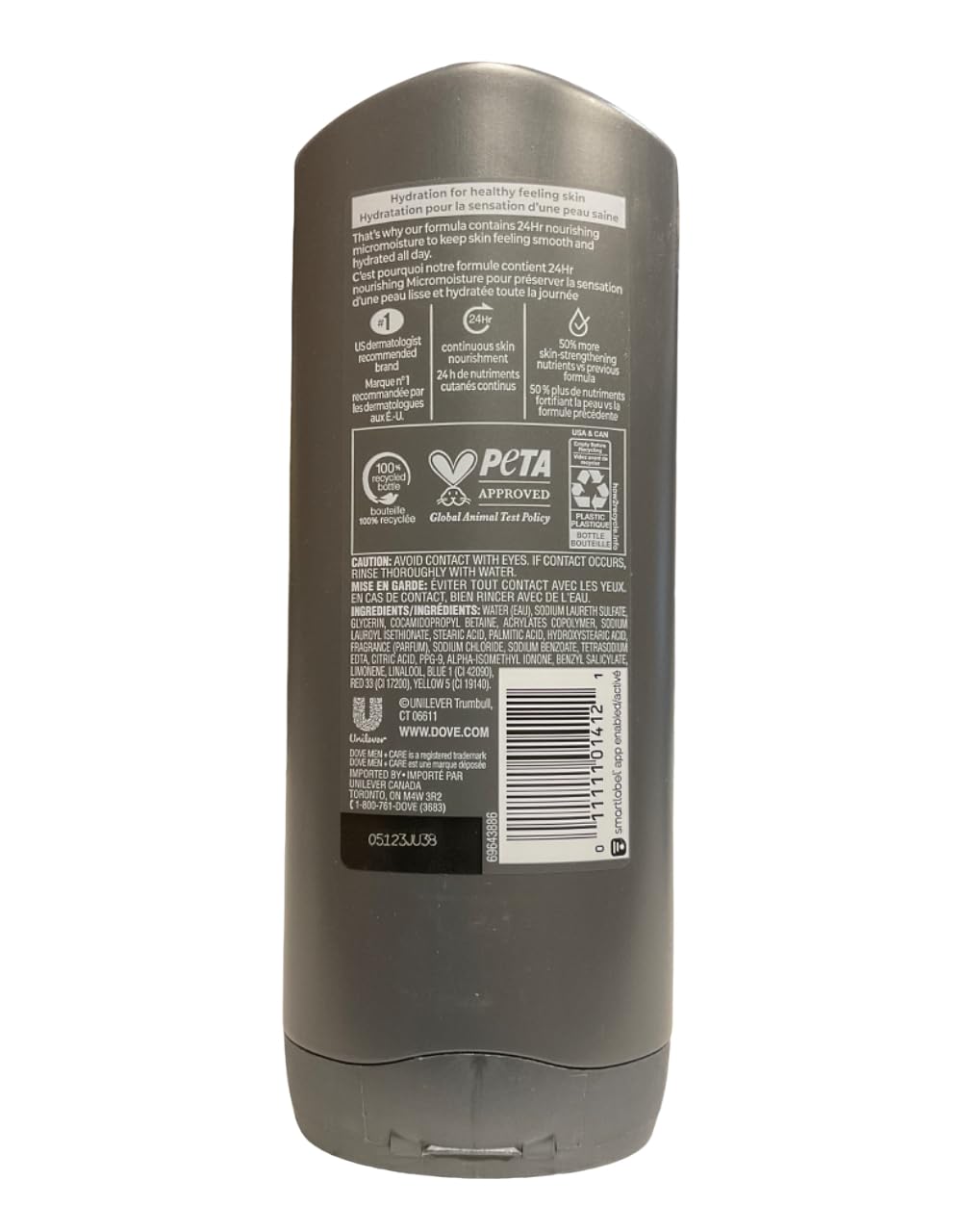 DOVE MEN + CARE Body & Face Wash, Clean Comfort 13.50 oz (Pack of 2)