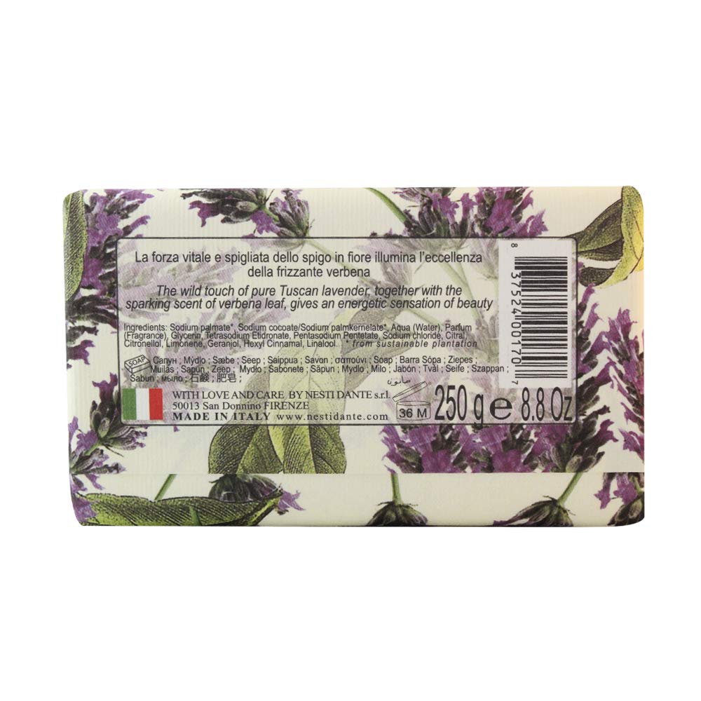 Nesti Dante Romantica Wild Tuscan Lavender and Verbena Soap, 250g