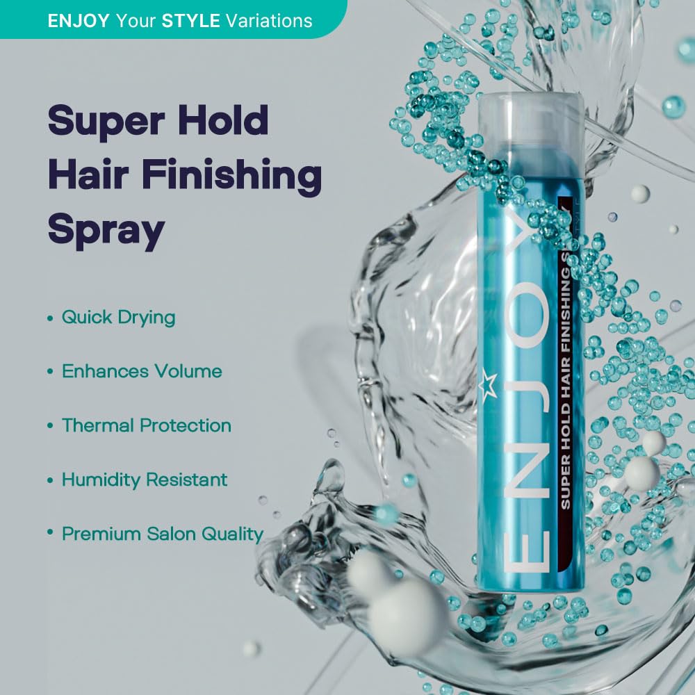 Enjoy by Enjoy Super Hold Hair Spray for Unisex, 10.1 Ounce