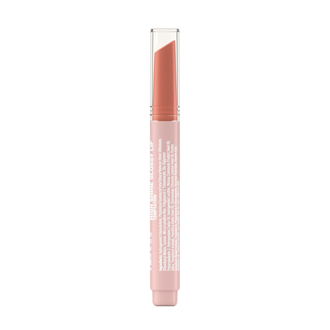 Neutrogena High Shine Glossy Lip with Maracuja Oil + Vitamins & Antioxidant Vitamin E, Nourishing Glossy Lip, Non-Retractable, Pigmented For Buildable Color, Temptation, 0.07 oz