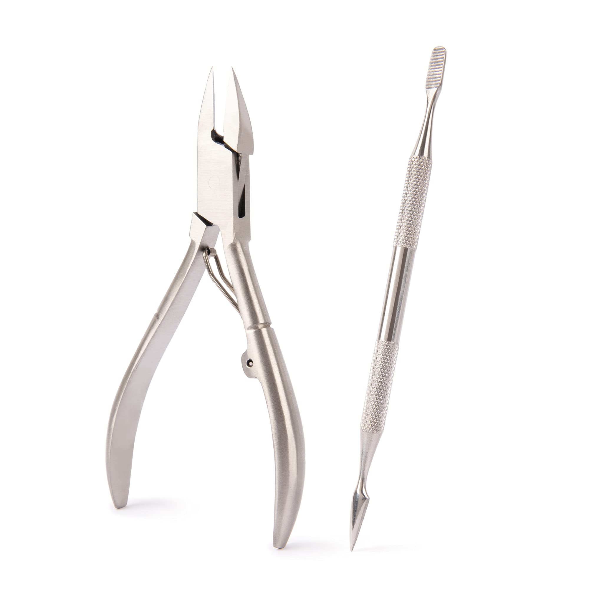 Simply Foot Ingrown Toenail Kit ââ‚¬â€œ Includes a Stainless Steel Toenail Nipper and a Stainless Steel Dual-Ended File ââ‚¬â€œ Easy to Use Foot Care Tools for DIY Pedicures ââ‚¬â€œ Ideal for Men
