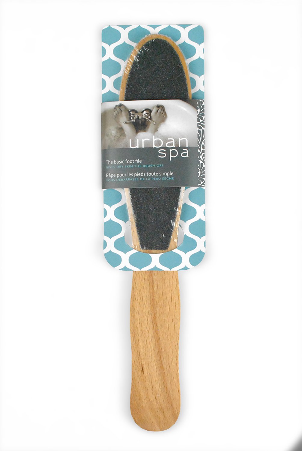 Urban Spa Wooden Foot File for Calluses, Pedicures, Heels and Toes