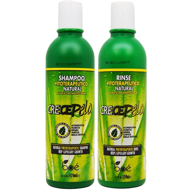 BOE Crece Pelo Shampoo + Rinse 12 oz Combo Set!!