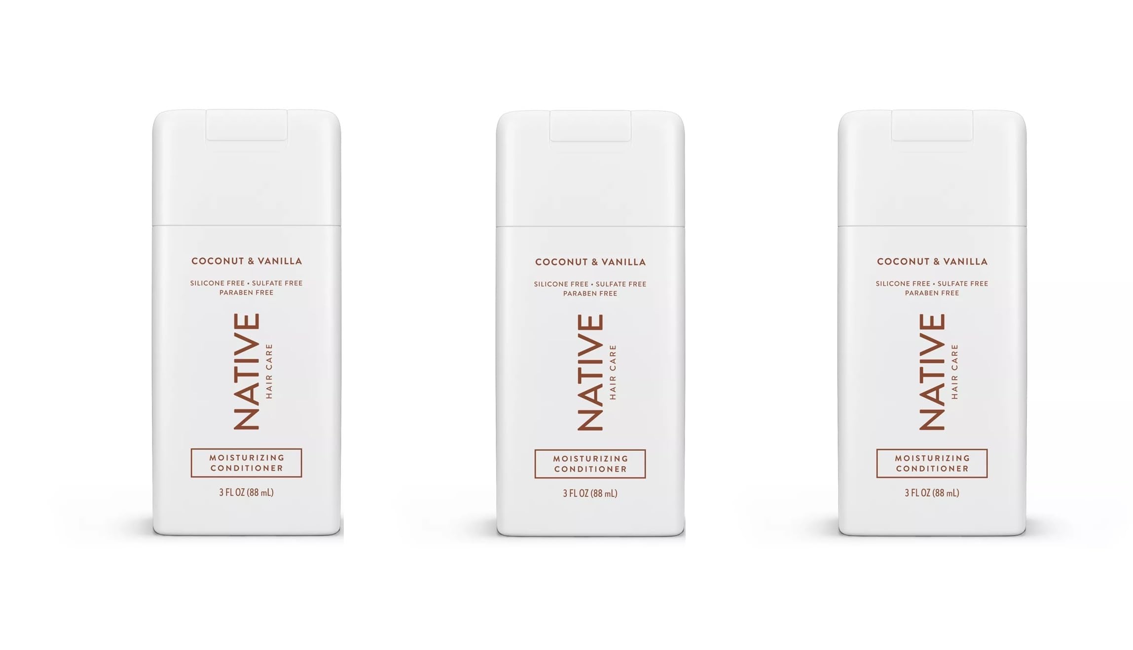 Coconut & Vanilla Travel Size Moisturizing Conditioner 3 Fl.oz – (Pack of 3)