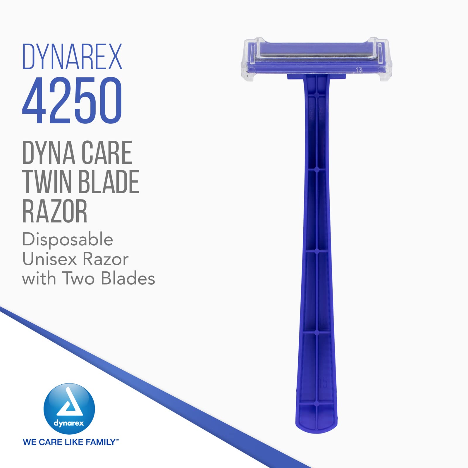 Dynarex Razors, Twin Blade, 50-Count (Pack of 6)