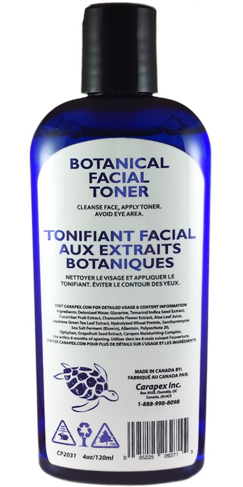 Carapex Botanical Facial Toner, Natural & Gentle, Alcohol & Fragrance Free, Anti Aging (Single)