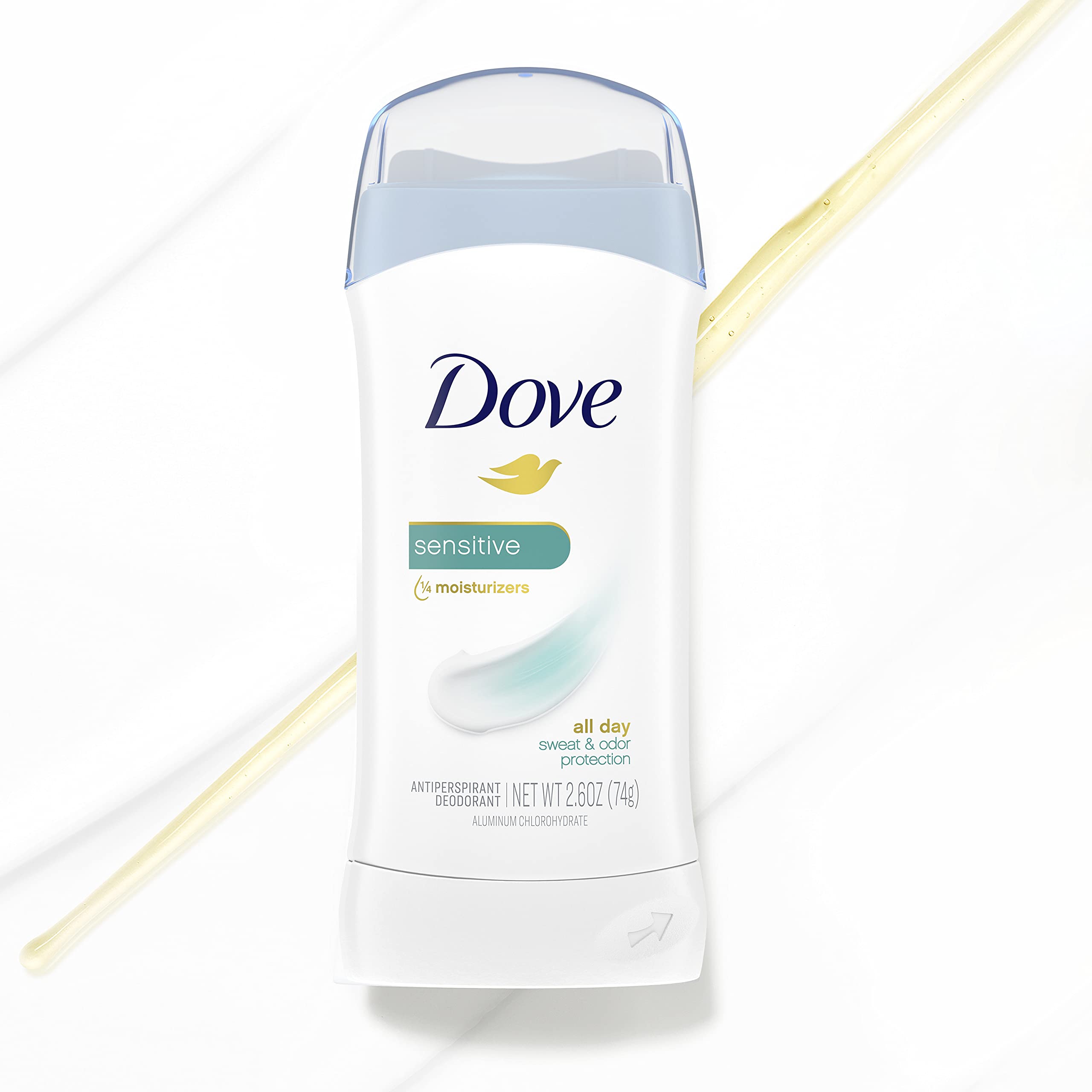 Dove Invisible Solid, Sensitive Skin, 2.6 Ounce Stick, Unscented, Female
