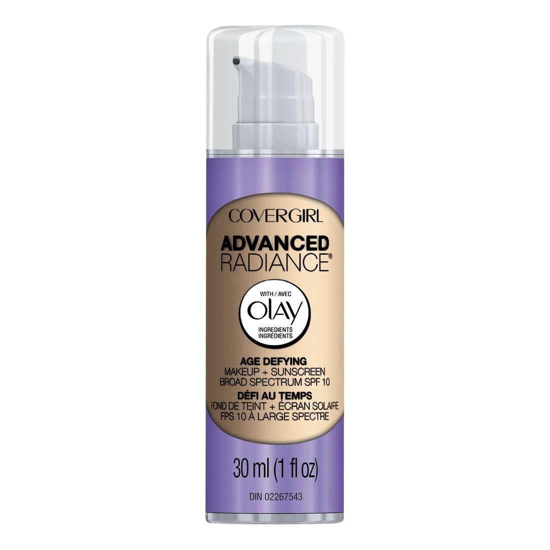 COVERGIRL Advanced Radiance Age Defying Foundation Makeup Medium Light, 1 oz