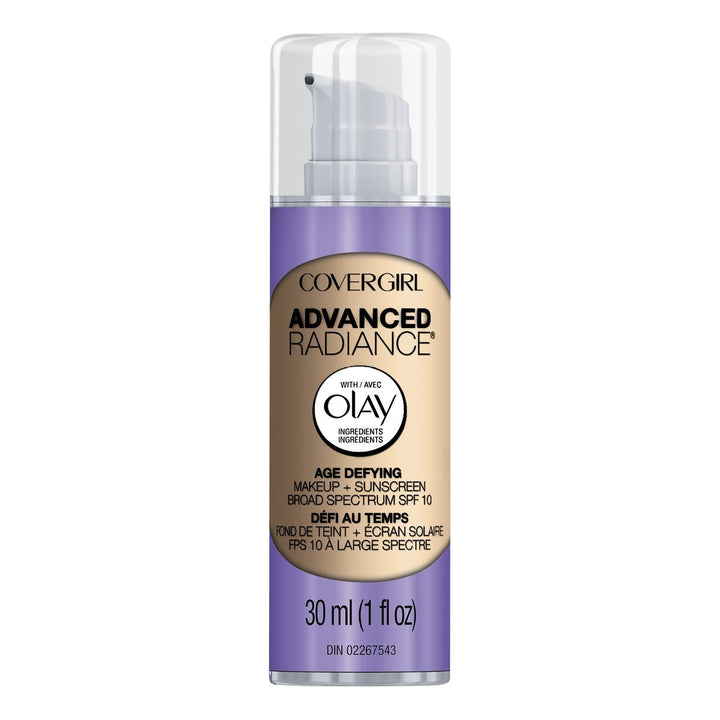 COVERGIRL Advanced Radiance Age Defying Foundation Makeup Medium Light, 1 oz
