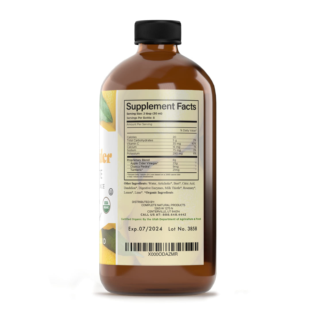 Gallbladder Complete 8oz Organic Liquid Concentrate - Digestive Vinegar Bitters Supplement