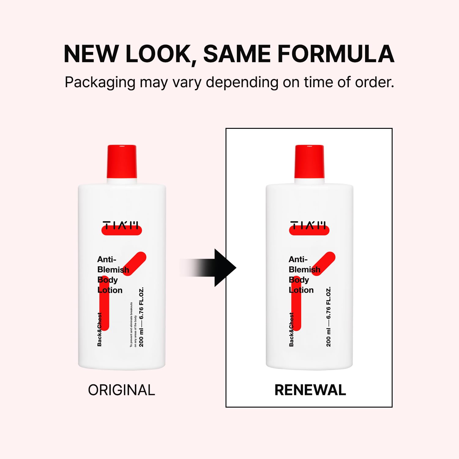 TIA'M TIAM Anti-Blemish Body Lotion, Body Acne Care, Bacne, Great for Fighting Breakouts, 6.76 FL.OZ.