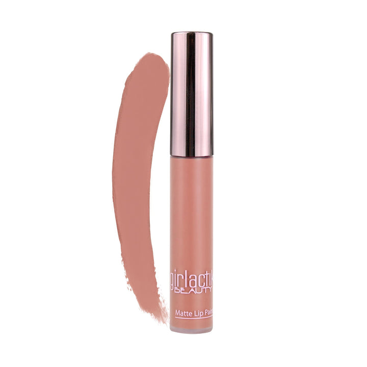 Girlactik Long Lasting Matte Lip Paint Liquid Lipstick (Bashful)