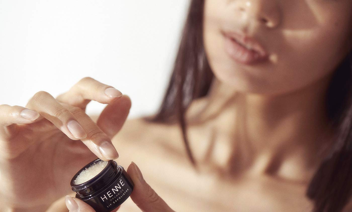Henn Organics Luxury Lip Exfoliator Scrub - All Natural USDA Certified Organic Cruelty-Free - Lush Sugar Polish Anti-Aging Lip Repair Treatment - LAVENDER MINT