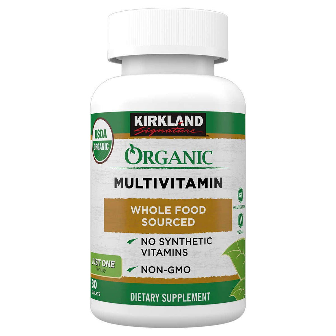KIRKLAND Signature USDA Organic Multivitamin, 80 Coated Tablets