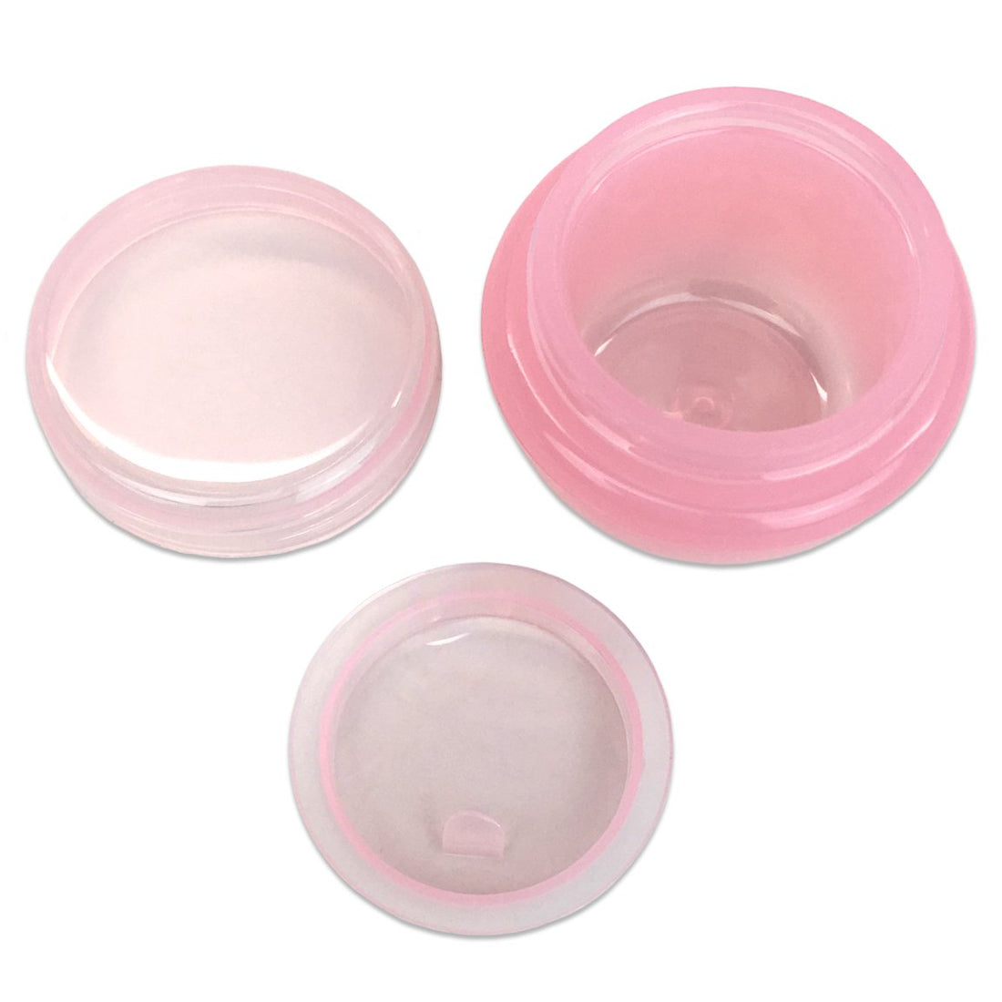 24 Pieces, Pink: Beauticom 10G/10ML Frosted Container Jars with Inner Liner for Scrubs, Oils, Salves, Creams, Lotions, Makeup Cosmetics, Nail Accessories, Beauty Aids - BPA Free (24 Pieces, Pink)