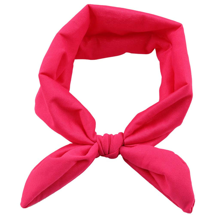 AKOAK 2 Pcs/Set Mother-daughter Matching Headband, Bow, Elastic Headband, Headband Accessories Family Headdress (Rose red)