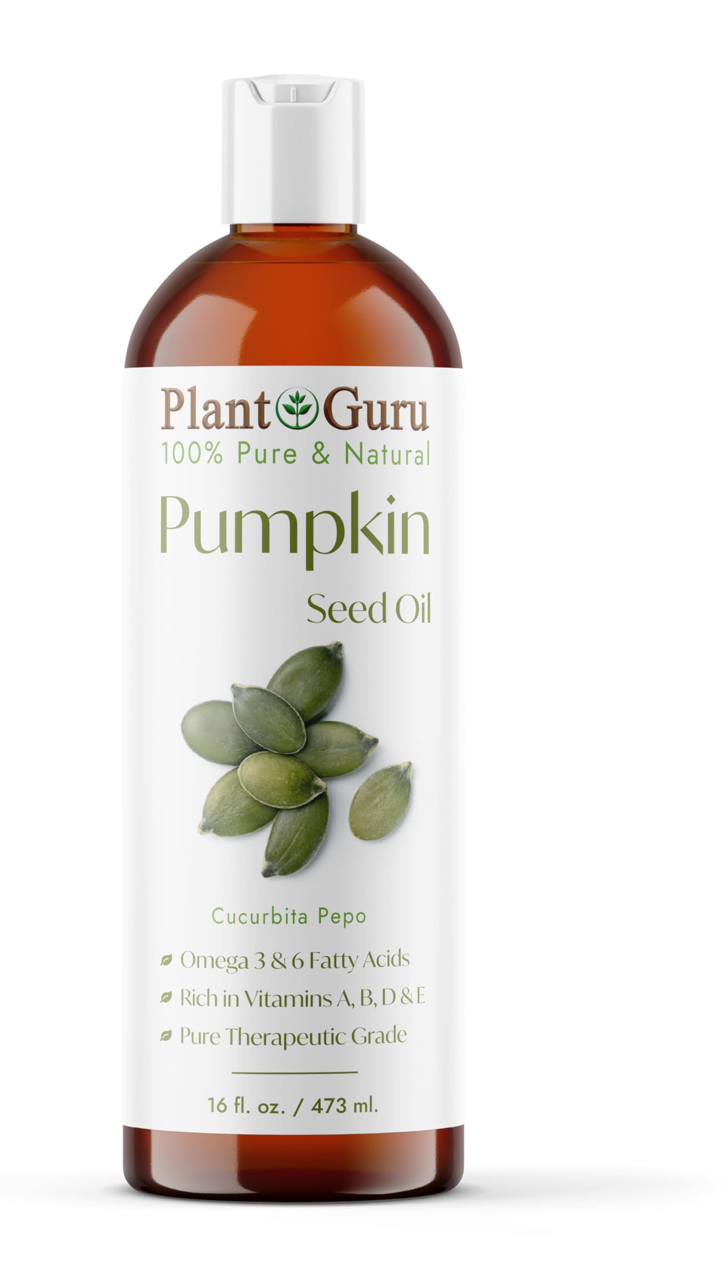 Pumpkin Seed Oil 16 oz. Virgin, Unrefined Cold Pressed 100% Pure Natural - Skin, Body And Face. Great for Aromatherapy & More!