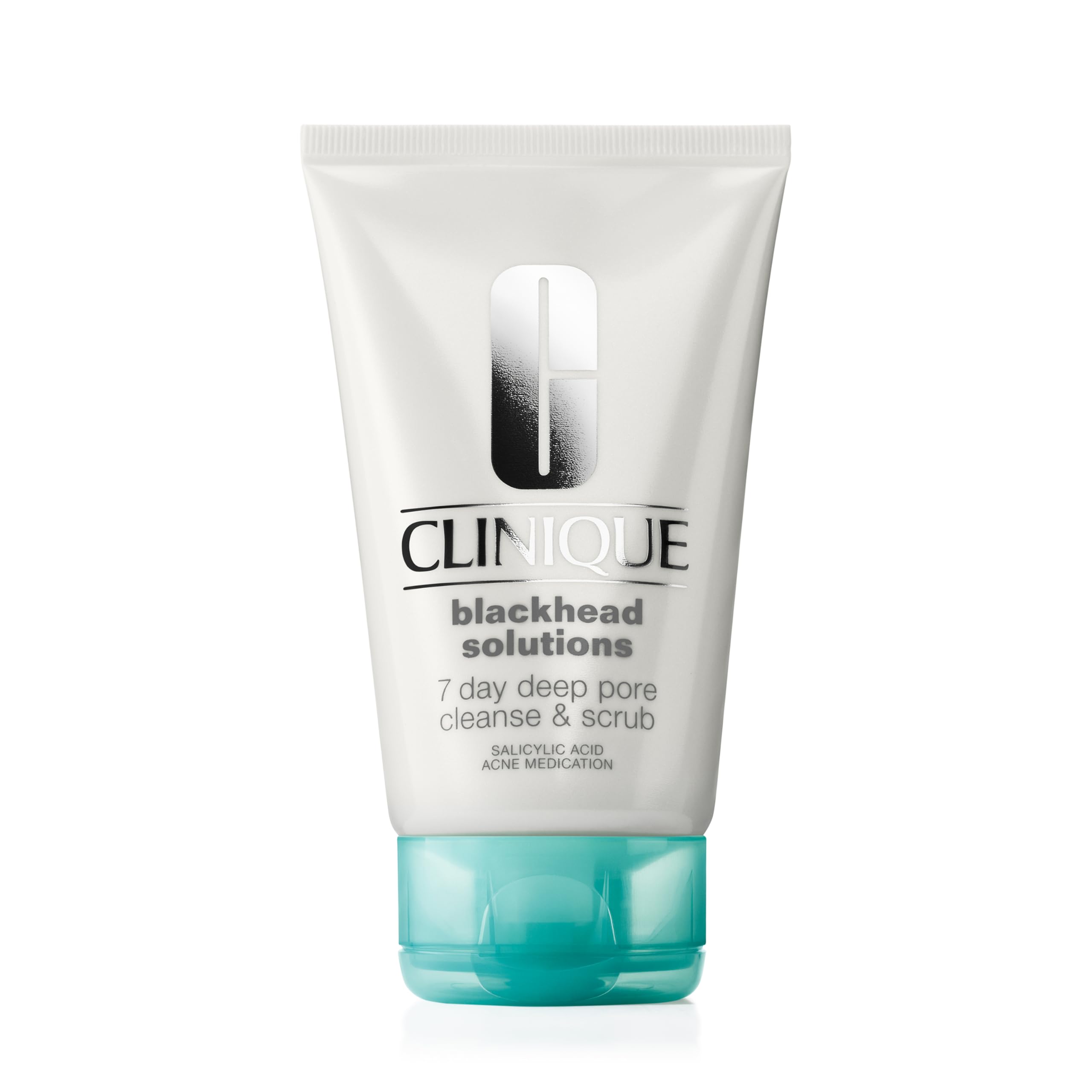 Clinique Blackhead Solutions 7 Day Deep Pore Cleanse & Scrub, Daily Face Cleanser Facial Scrub With Salicylic Acid + Vitamin E For All Skin Types, 4.2 Fl Oz