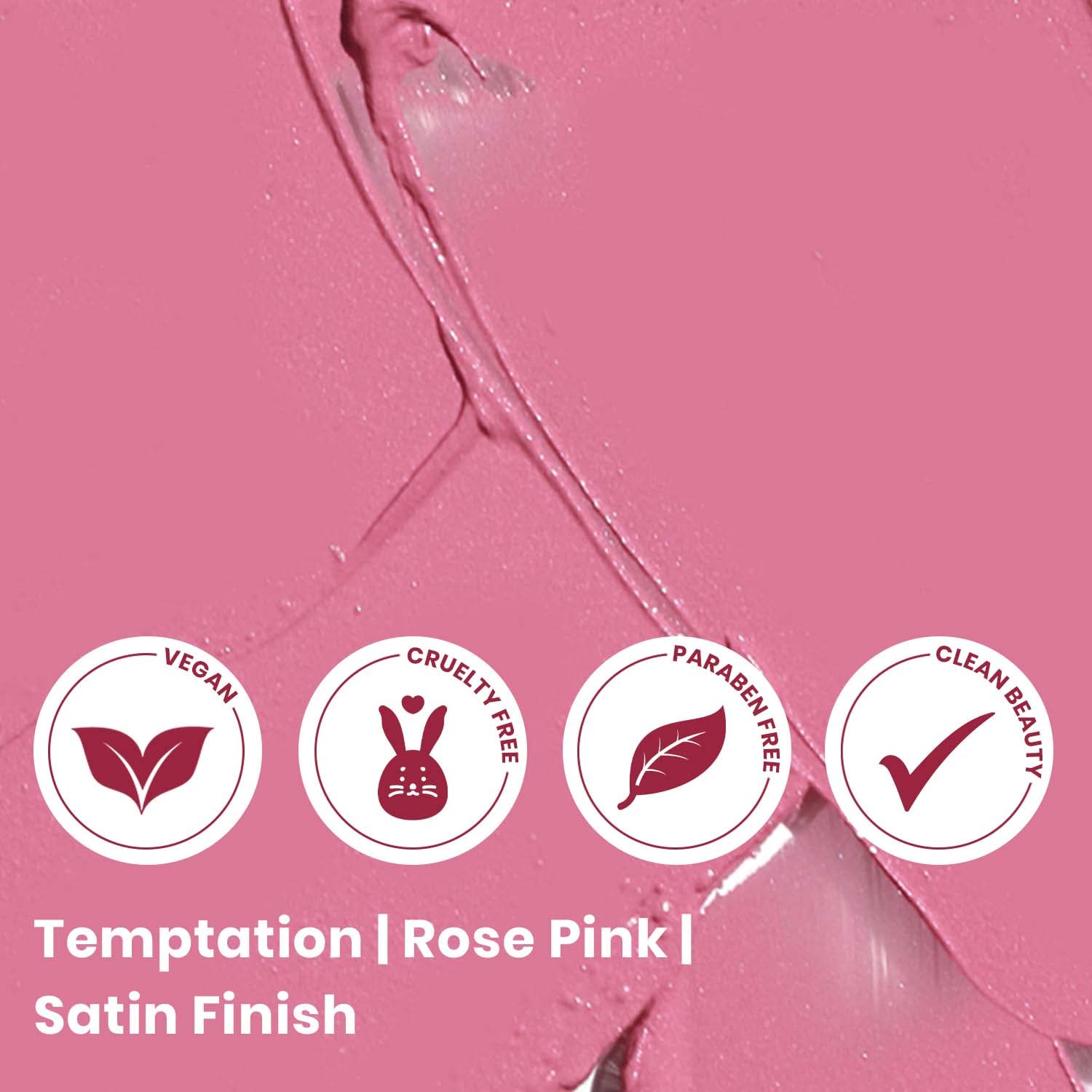 True + Luscious Super Moisture Lipstick - Vegan and Cruelty Free, Non Toxic Formula - 0.12oz, Shade: Temptation