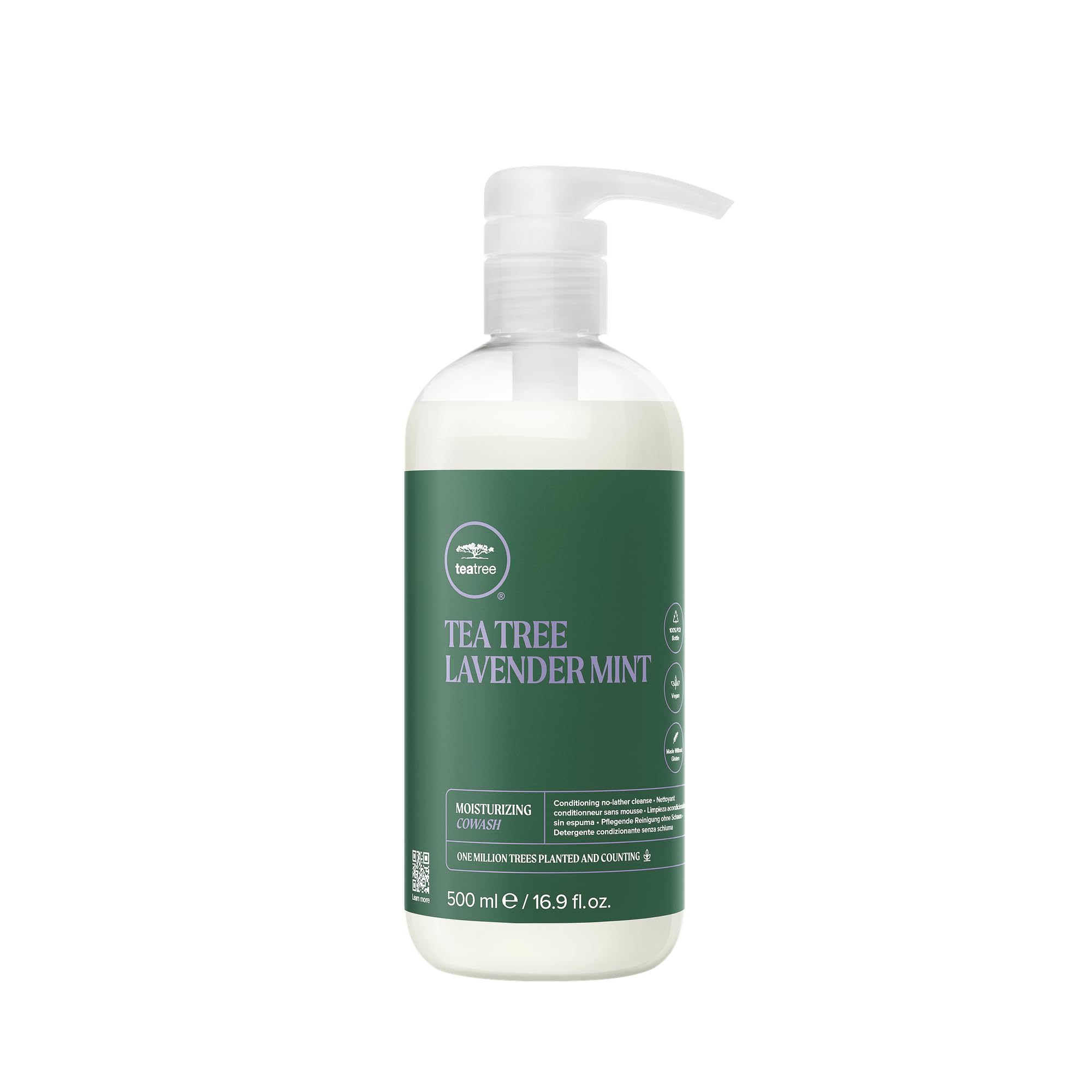 Tea Tree Lavender Mint Moisturizing Cowash, Cleansing Conditioner, For Coarse, Curly + Dry Hair, 16.9 fl. oz.