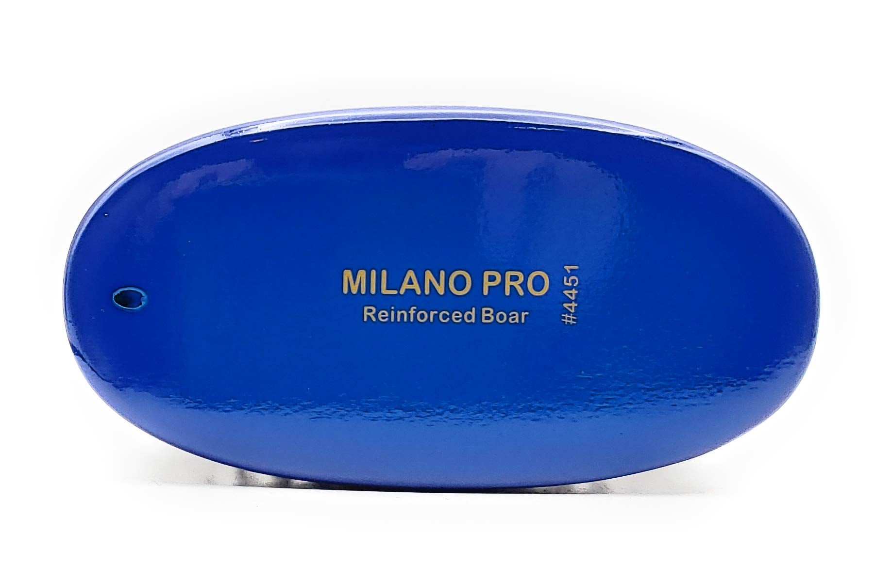 Milano Pro Boar Bristle 9-Row Reinforced Oval Palm Wave Brush #4451