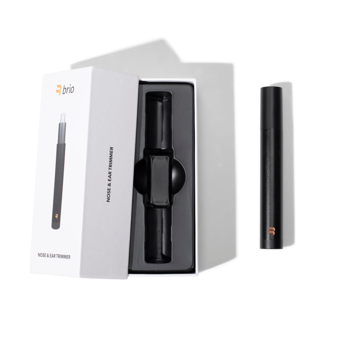 Brio Nose Hair Trimmer for Men, Comfortable Nose Hair Trimmer for Women with Sleek Design, Ear Hair Trimmer for Men Equipped with a 2-Edge Radial Blade