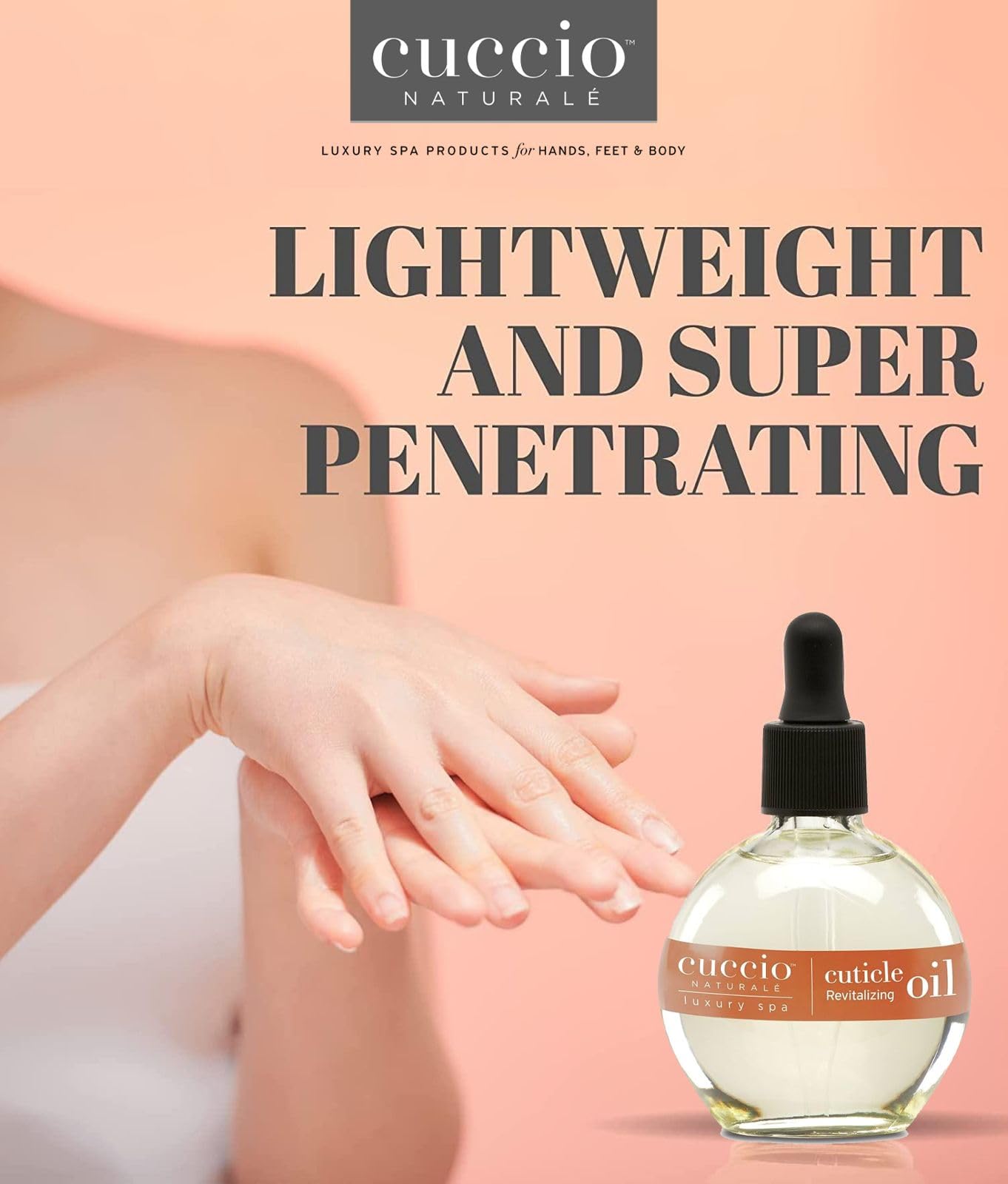 Cuccio Naturale Revitalizing Cuticle Oil - Hydrating Oil to Repair Cuticles Overnight- Remedy For Damaged And Thin Nails - Paraben And Cruelty Free Sweet Almond - 2.5 oz