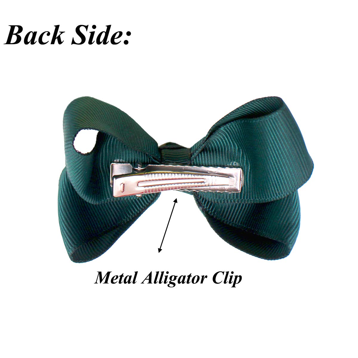 CÉLLOT 40 Pieces 3 Inch Hair Bows for Girls Clips Grosgrain Ribbon Boutique Hair Bow Alligator Clips For Girls Teens Toddlers Kids