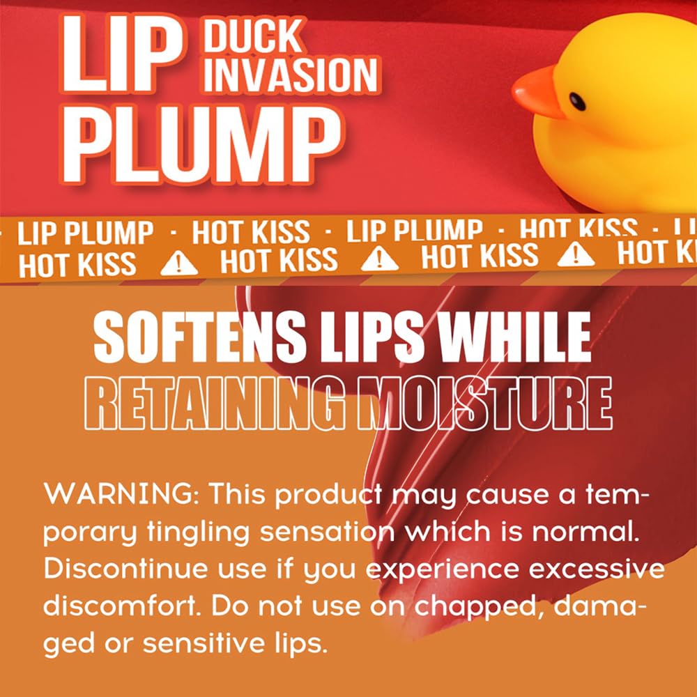 JIMYAUQIN Lip Plump Duck Invasion Lip Gloss Set, 3 Pieces, 0.16 fl oz Each (Set A, 3pcs/Set)