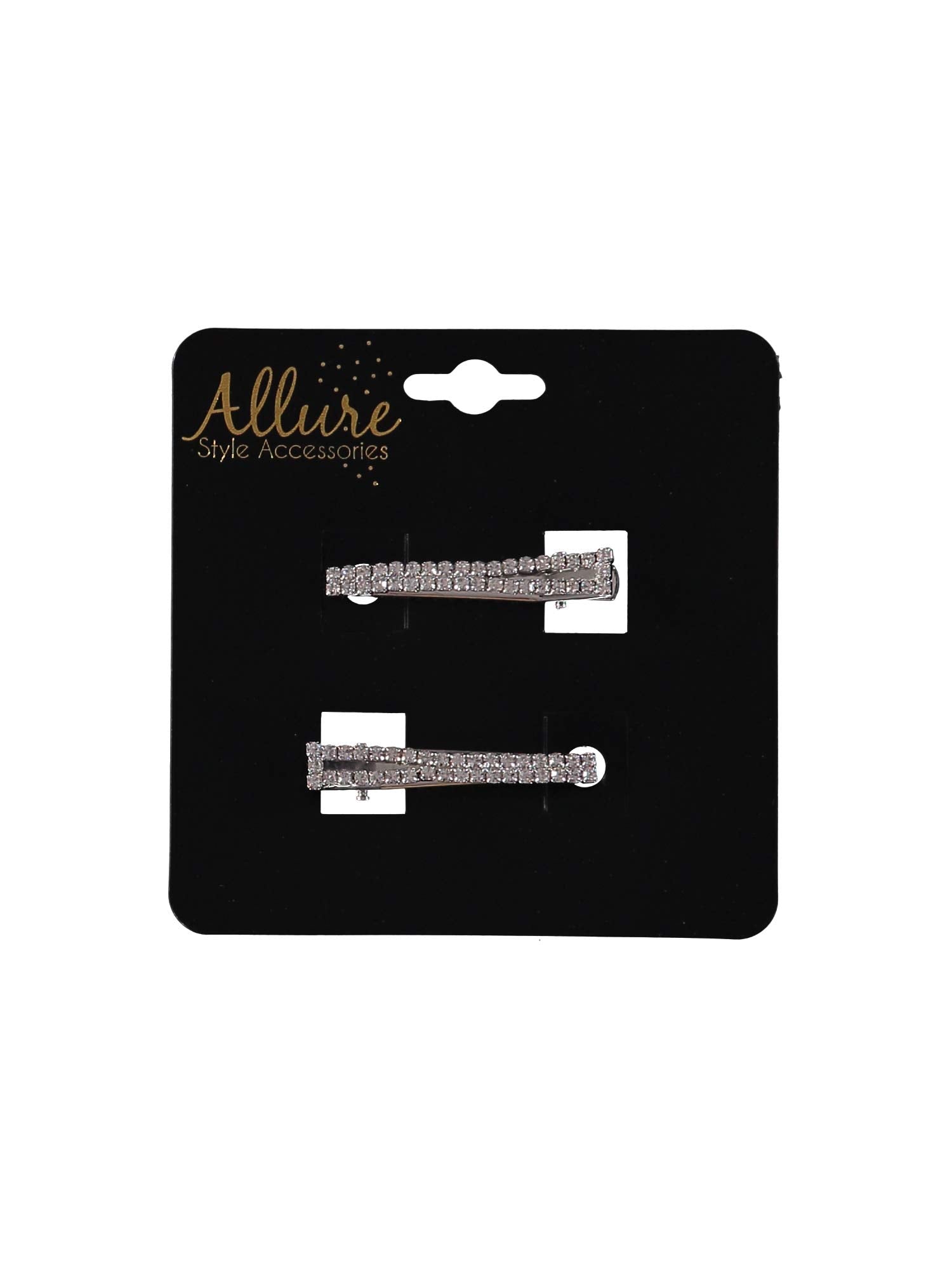 Allure Rhinestone Hair Salon Clips, 3-Pack
