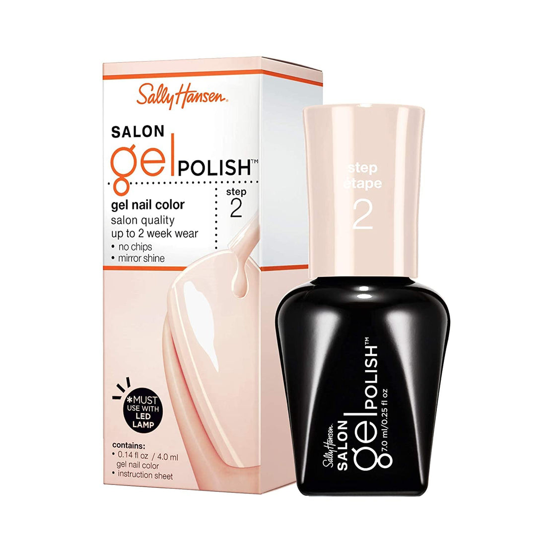 Sally Hansen Salon Pro Gel Nail Polish Lacquer, Sheer Ecstasy, 0.24 Fl. Oz.