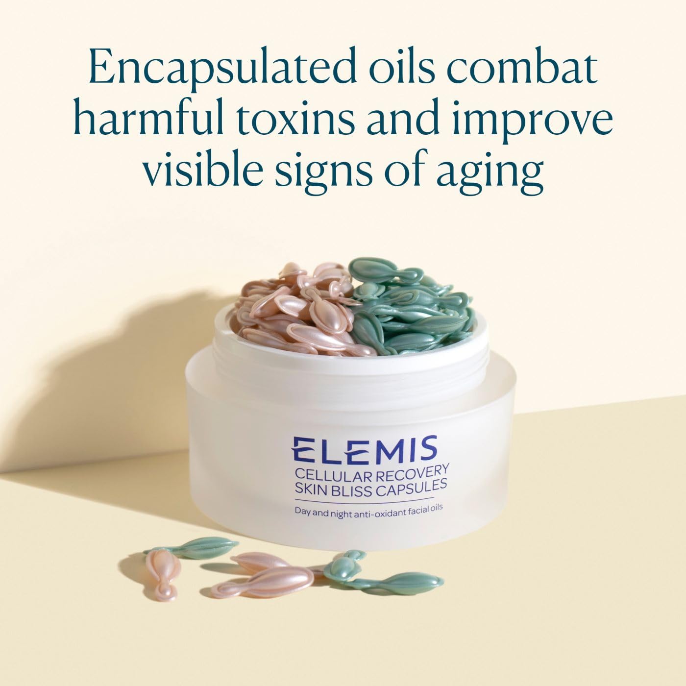 ELEMIS Skin Bliss Capsules, 60 Count – Antioxidant-Rich Anti-Aging Day & Night Face Oils, Purify, Replenish & Nourish the Skin, Skincare Serum Capsules for Face
