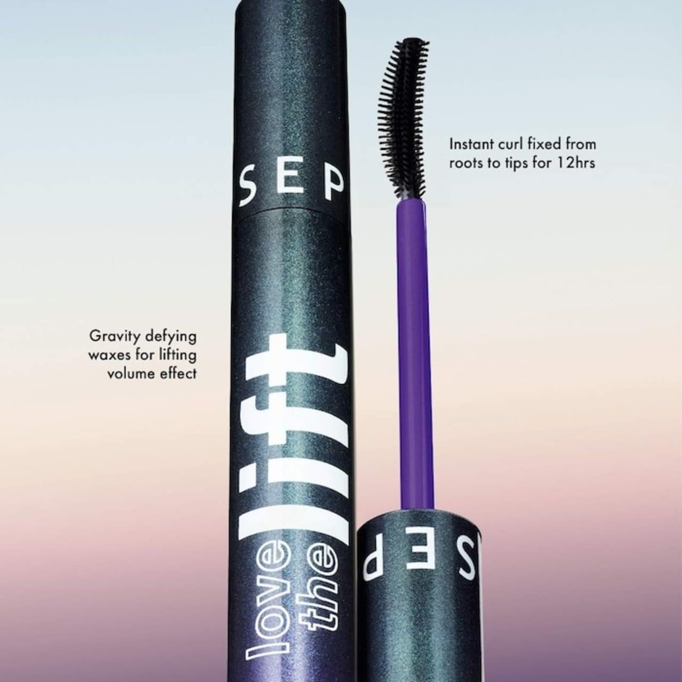 Sephora Love The Lift Mini Curling and Volumizing Mascara - Ultra Black, 0.17 Ounce (Pack of 1)