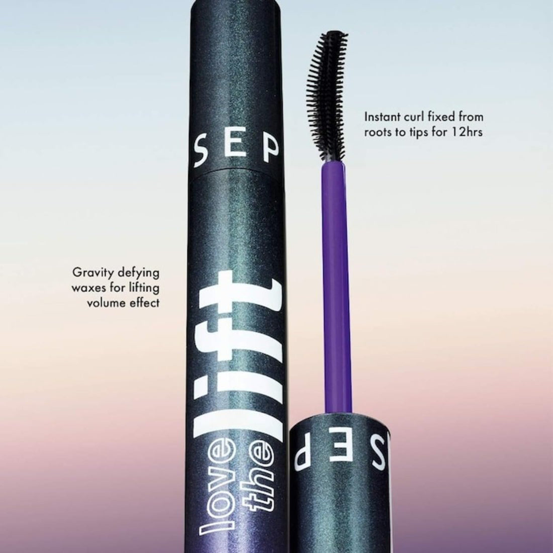 Sephora Love The Lift Mini Curling and Volumizing Mascara - Ultra Black, 0.17 Ounce (Pack of 1)