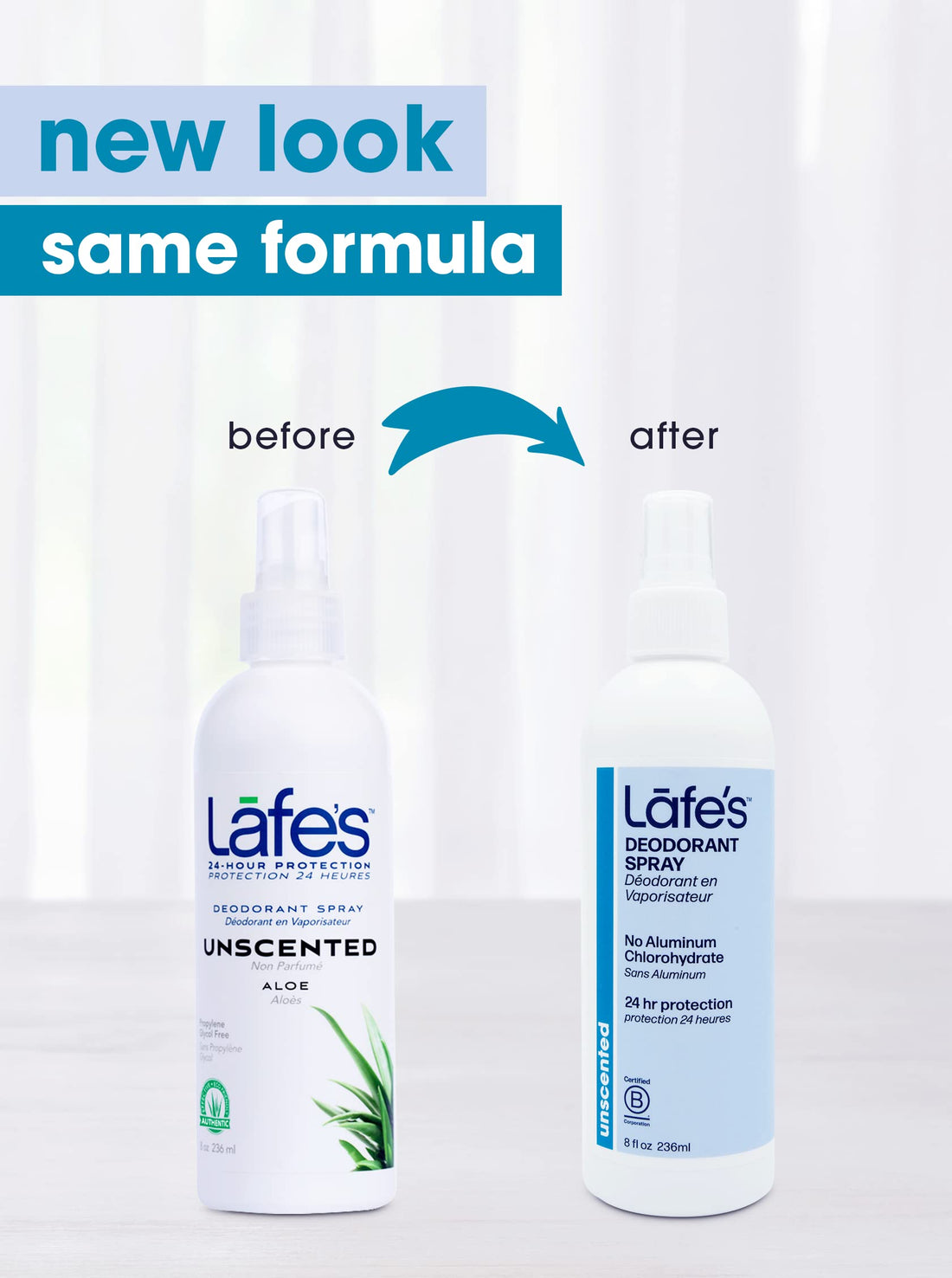 LAFE'S: Deodorant Spray W/Aloe Vera 8 oz (6 pack)