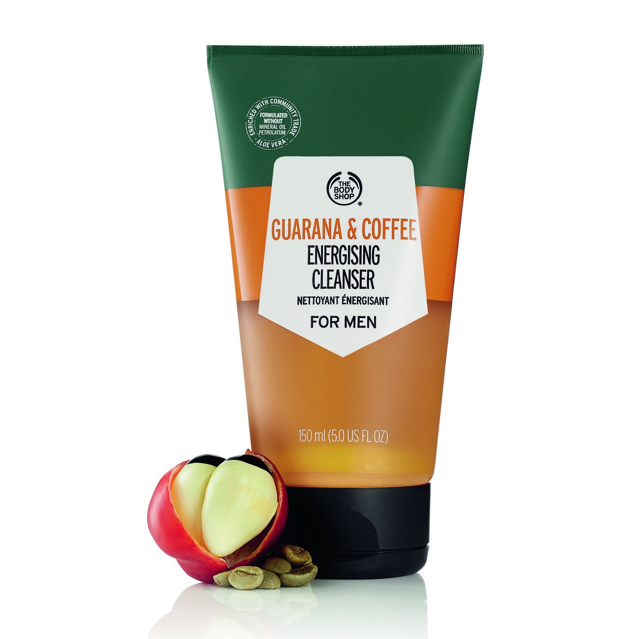 The Body Shop Guarana And Coffee Energising Cleanser For Men, 150 Ml