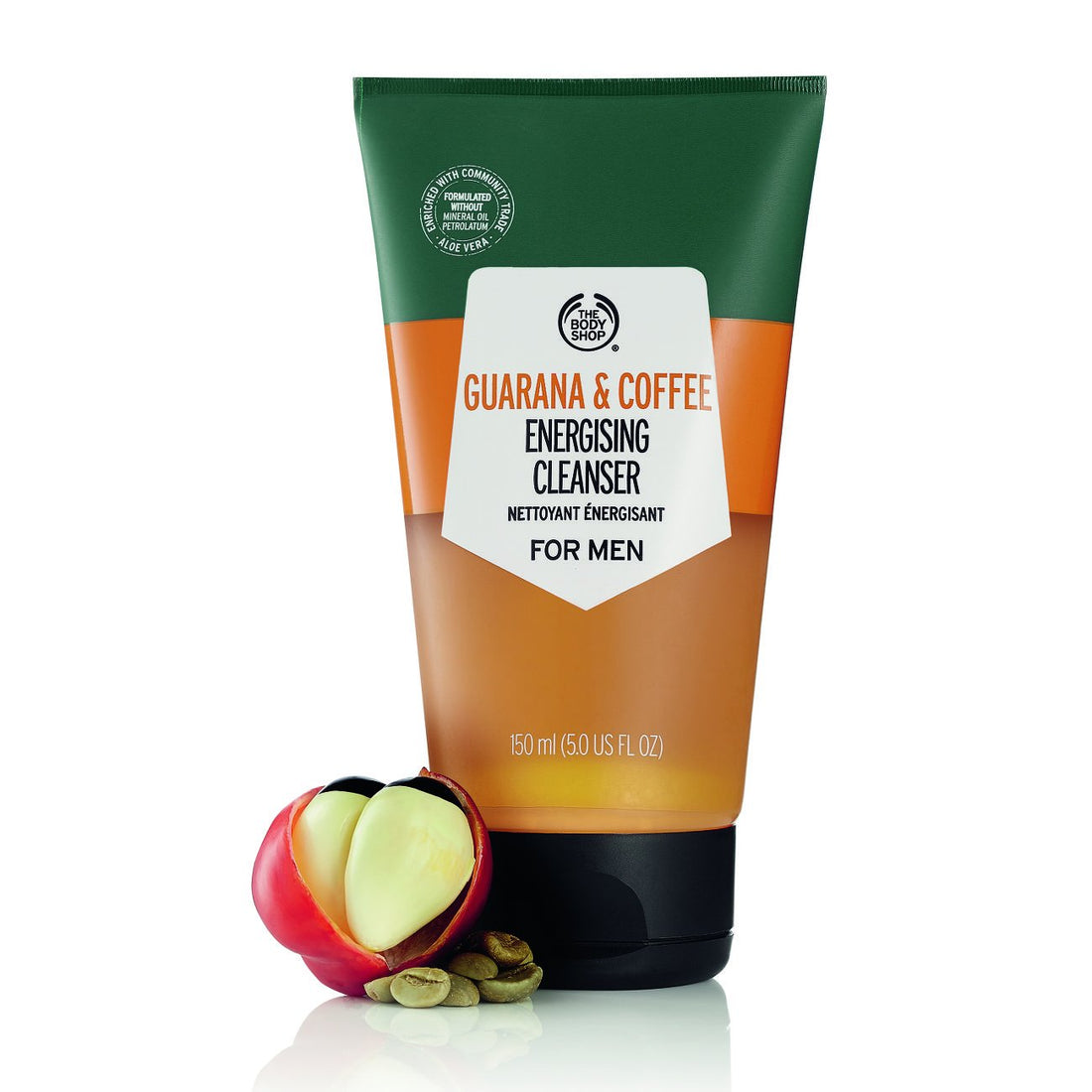 The Body Shop Guarana And Coffee Energising Cleanser For Men, 150 Ml