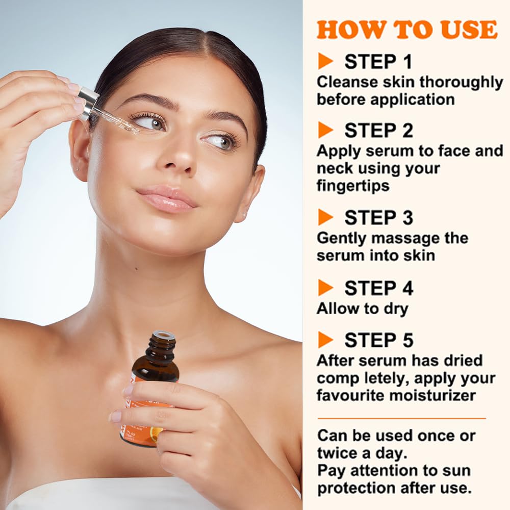 Vitamin C Face Serum Nourishing and Moisturizing Firming Suitable For Liquid Late-night People Sensitive Skin1floz/30ml