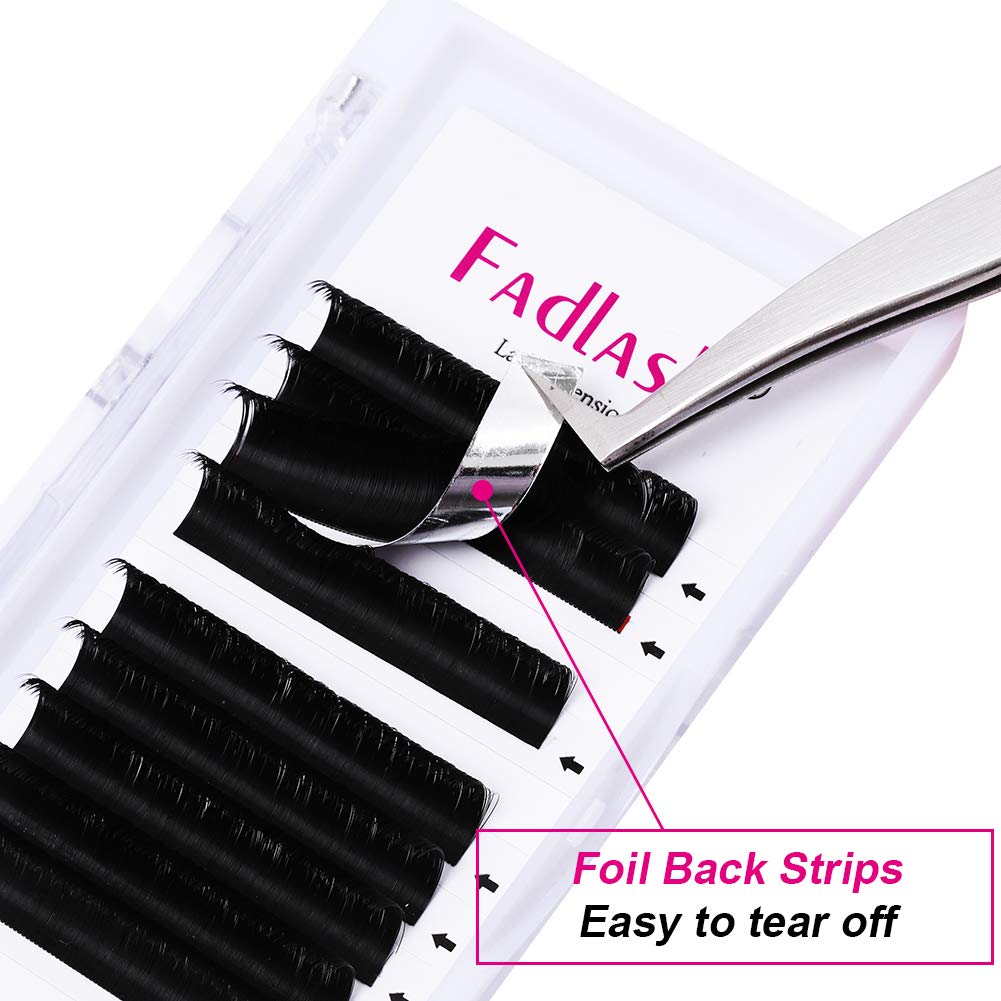 Volume Lash Extensions FADLASH Easy Fan 3D~10D D Curl Volume Fans 0.05 0.07mm Self Fanning Eyelash Extensions 8-20mm Length(0.05-D, 13mm)