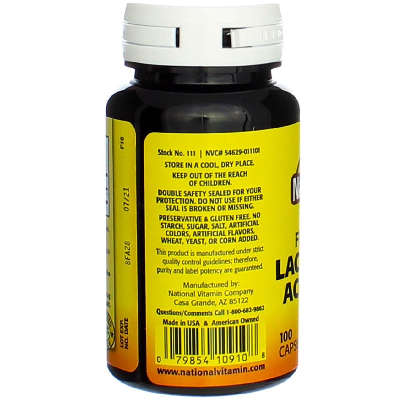 Freeze Dried Lactobacillus Acidophilus 100 Caps