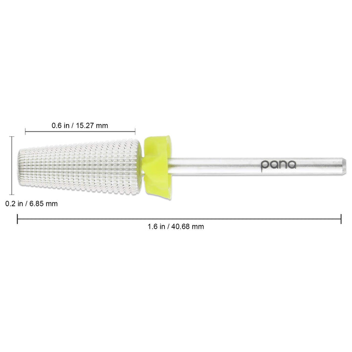 PANA Nail Carbide 5 in 1 Bit - Two Way Rotate use for Both Left and Right Handed - Fast remove Acrylic or Hard Gel - 3/32 Shank - Manicure, Nail Art, Drill Machine (Extra Fine - XF, Silver)