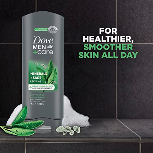 DOVE MEN + CARE Elements Body Wash Mineral+Sage 18 oz Effectively Washes Away Bacteria While Nourishing Your Skin
