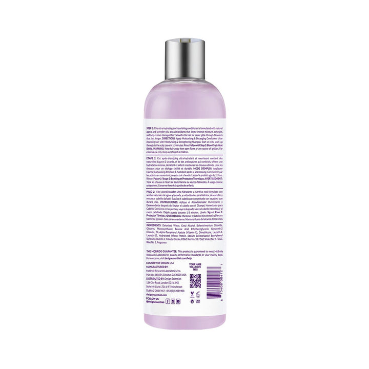 Design Essentials Agave & Lavender Moisturizing, Detangling Conditioner, 12 Ounce