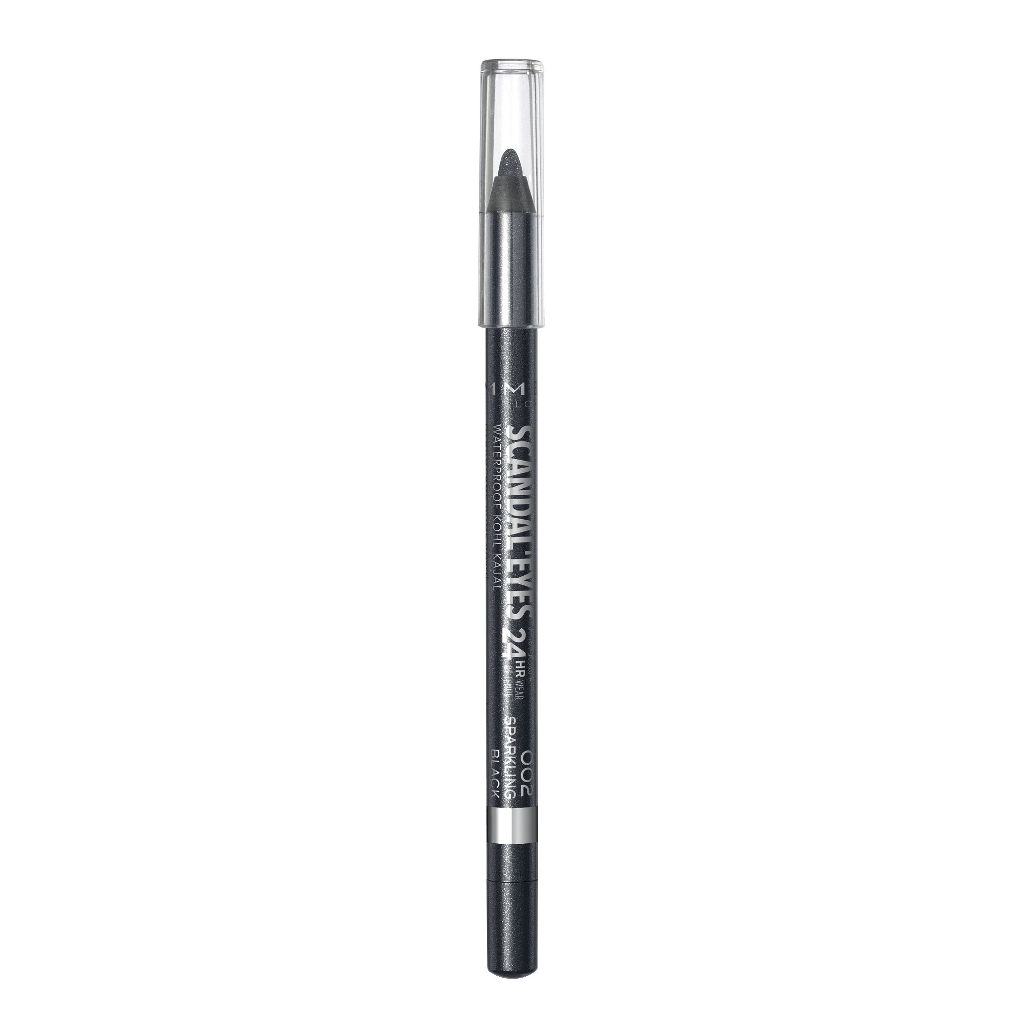 Rimmel London Scandaleyes Waterproof Kohl Kajal - 1.2gm (002 Sparkling Black)